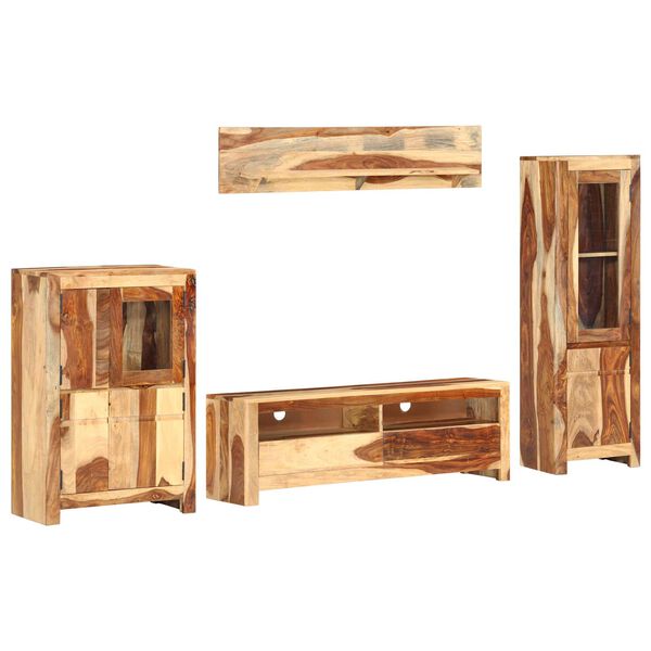 vidaXL TV Meubelset met lade Bruin 120 x 30 x 39 cm Hout