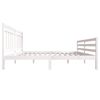 vidaXL Bedframe massief hout wit 180x200 cm