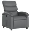 vidaXL Relaxfauteuil grijs kunstleer