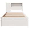 vidaXL Bed met boekenkast zonder matras grenenhout wit 90x200 cm