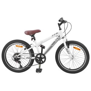 vidaXL Mountainbike 20 Inch 6-Snelheid voor 5-8 jaar oud Wit