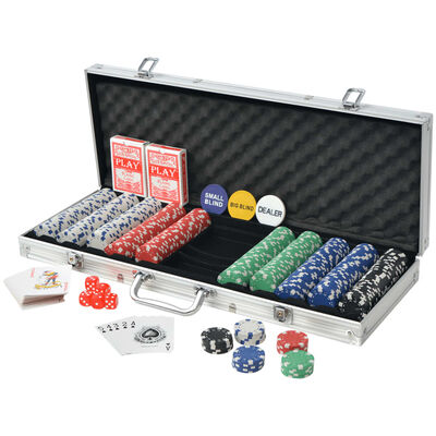 Monopoly Geit Componeren vidaXL Pokerset met 500 chips aluminium online kopen | vidaXL.be