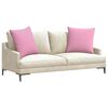 vidaXL Sofa Kussens 2 stuks Roze 60 x 60 cm Stof