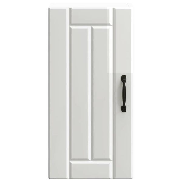 vidaXL Keukenbovenkast Lucca bewerkt hout hoogglans wit