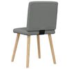vidaXL Eetkamerstoelen 6 st stof donkergrijs