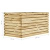 vidaXL Plantenbak verhoogd 100x50x50 cm ge&iuml;mpregneerd grenenhout