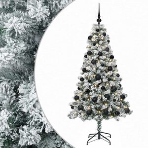 vidaXL Kunstkerstboom met Ballen 120 cm 150 LED's Warmwit