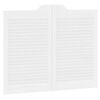vidaXL Draaideuren louvre design 2 paar 80x100 cm wit