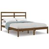vidaXL Bedframe massief grenenhout honingbruin 140x190 cm