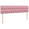 vidaXL Ottoman bed met matras 200x200 cm fluweel roze