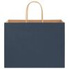 vidaXL Papieren zakken 250 st met hengsels 32x17x25 cm blauw
