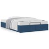 vidaXL Bedframe zonder matras 120x200 cm stof blauw