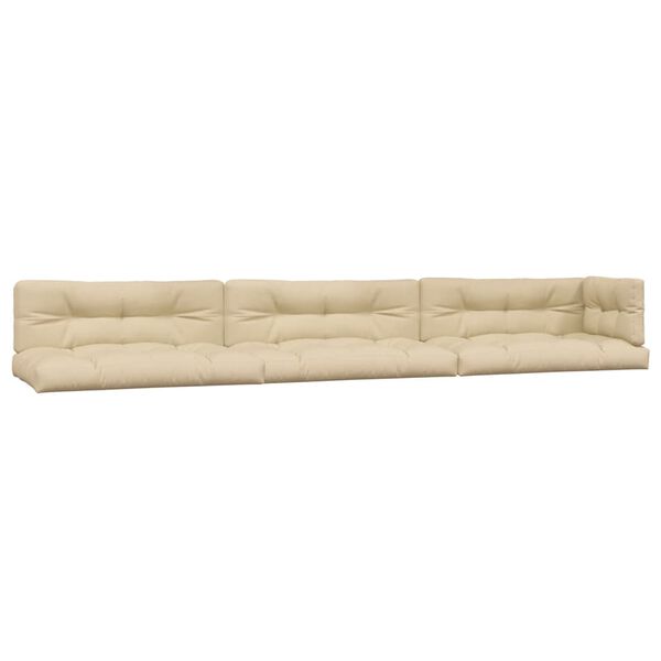 vidaXL 6-delige Loungeset pallet met kussens massief acaciahout