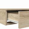 vidaXL Bedlades Sonoma Eiken 135 x 36,5 x 16,5 cm Bewerkt hout