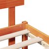 vidaXL Bedframe met hoofdeinde Bruin 120 x 200 cm Massief grenenhout