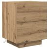 vidaXL Nachtkastje Artisan Eiken 45 x 40 x 55 cm Bewerkt hout