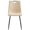 vidaXL Eetkamerstoelen 4 st kunstleer cr&egrave;me