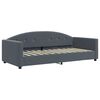 vidaXL Slaapbank 90x200 cm fluweel donkergrijs