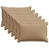 vidaXL Kussensloop 6 st HOUTEN Bruin 50 x 75 cm corduroy