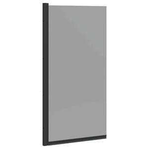 vidaXL Bad Douchescreen Zwart 68 x 130 cm Gehard glas