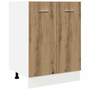 vidaXL Onderkast Lyon 60x46x81,5 cm bewerkt hout artisanaal eikenkleur