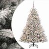 vidaXL Kunstkerstboom met kerstbal 180 cm 300 LED's Warmwit