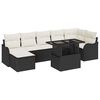 vidaXL Tuin Sofa Set 8 st Zwart [Synthetisch]: Poly Rattan