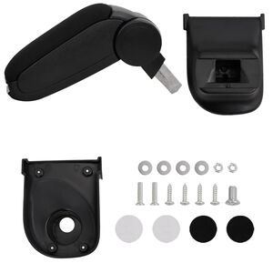 vidaXL Autoarmsteun voor RENAULT CLIO LHD MK4 (2013) 15x35x(30-47) cm ABS zwart