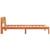 vidaXL Bedframe met hoofdeinde Wasbruin 90 x 190 cm Massief grenenhout