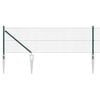 vidaXL Gecombineerd draadhek met spikes 10 x 0,5 m PVC-gecoate Staal