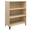 vidaXL Dressoir 69,5x32,5x90 cm bewerkt hout sonoma eikenkleurig