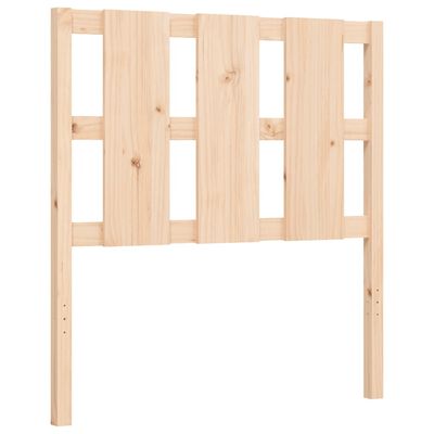 vidaXL Bedframe met hoofdbord massief hout