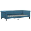 vidaXL Slaapbank met onderschuifbed 90x200 cm fluweel blauw