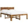 vidaXL Tweepersoonsbed met hoofdeinde ROSTOCK Naturel 140 x 200 cm