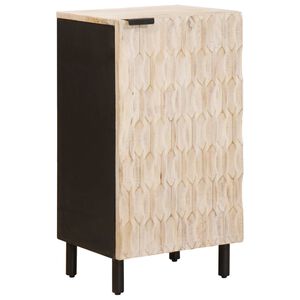 vidaXL Dressoir Witte Was Afwerking 40 x 33 x 75 cm Massief Mango Hout