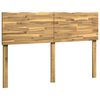 vidaXL Live Edge Hoofdbord ROSTOCK Wit 135 cm Massief Acaciahout