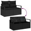 vidaXL Tuin Sofa Set 10 pcs Zwart