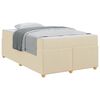 vidaXL Bedframe met matras Cr&egrave;me 120 x 200 cm Stof