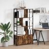 vidaXL Boekenkast Gerookt eiken 80 x 30 x 155,5 cm Bewerkt hout