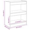 vidaXL Boekenkast Oudhout 60 x 30 x 72 cm Bewerkt hout