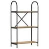 vidaXL Boekenkast 3-laags 60 x 30 x 109 cm Bewerkt hout Artisan Eiken