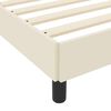 vidaXL Bedframe met matras Cr&egrave;me 120 x 200 cm Stof