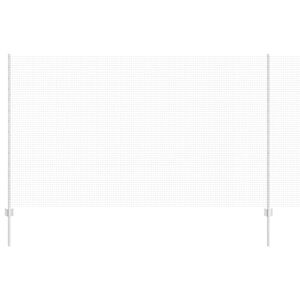 vidaXL gelast draadhek met palen 10 x 1,4 m Gegalvaniseerd staal Mesh