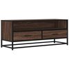 vidaXL Tv-meubel 100x34,5x40 cm bewerkt hout metaal bruin eikenkleur
