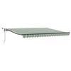 vidaXL Luifeldoek Groen en Wit 400 &times; 300 cm Polyester