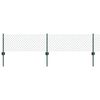 vidaXL gaashek met palen 10 x 0,4 m PVC-Coated Staal Groen Mesh