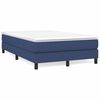 vidaXL Boxspring met matras stof blauw 120x190 cm