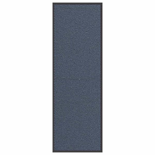 vidaXL Deurmat 60x180 cm blauw