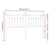 vidaXL Hoofdbord 160 cm metaal wit