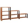 vidaXL Boekenkast 6-laags 3 st 80 x 30 x 110 cm Massief Acaciahout